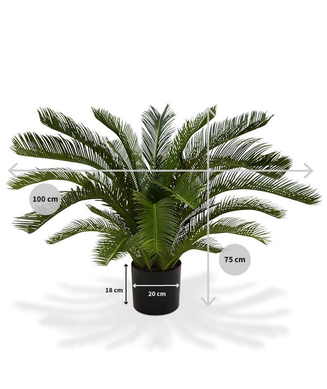 Cycas deluxe kunstpalm M 80cm