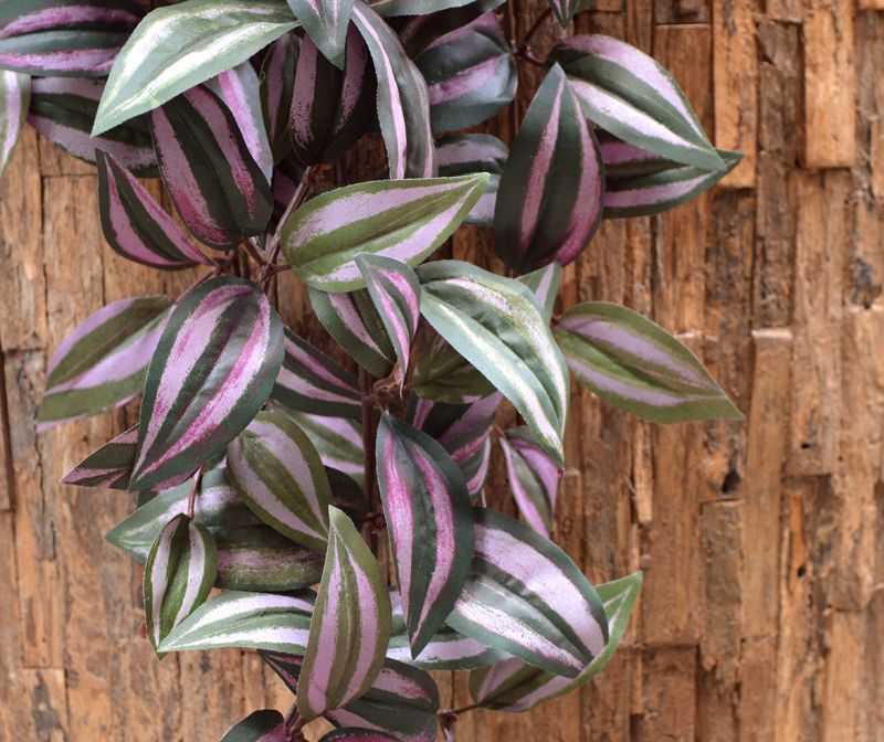 Tradescantia kunst hangplant 100cm - paars