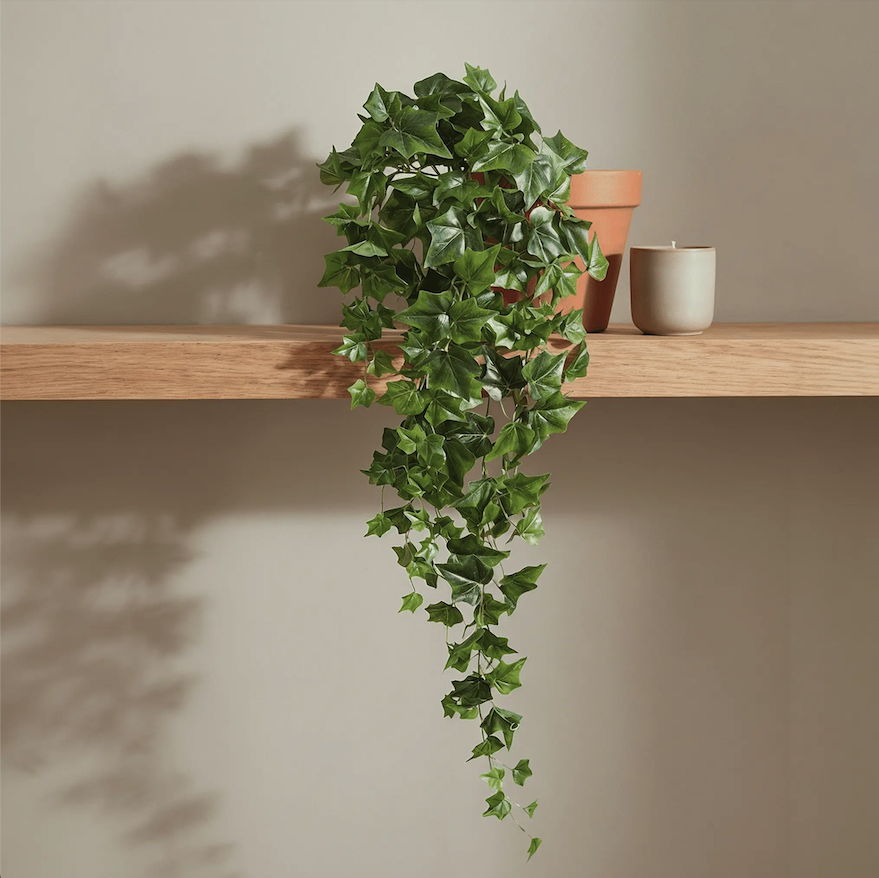 Hedera kunst hangplant 80cm - groen