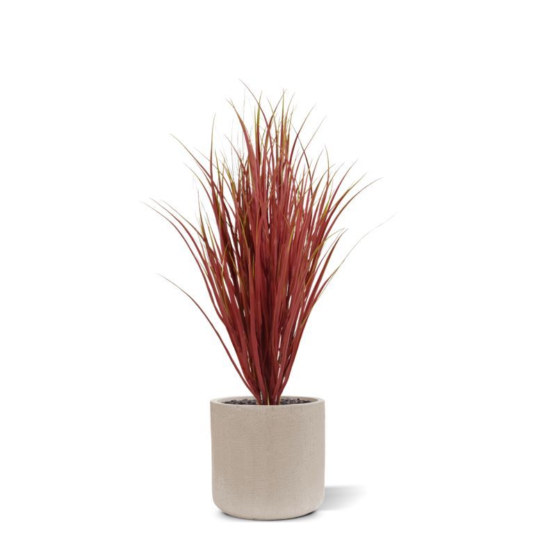 Kunst Rietgras Deluxe UV 95cm Burgundy