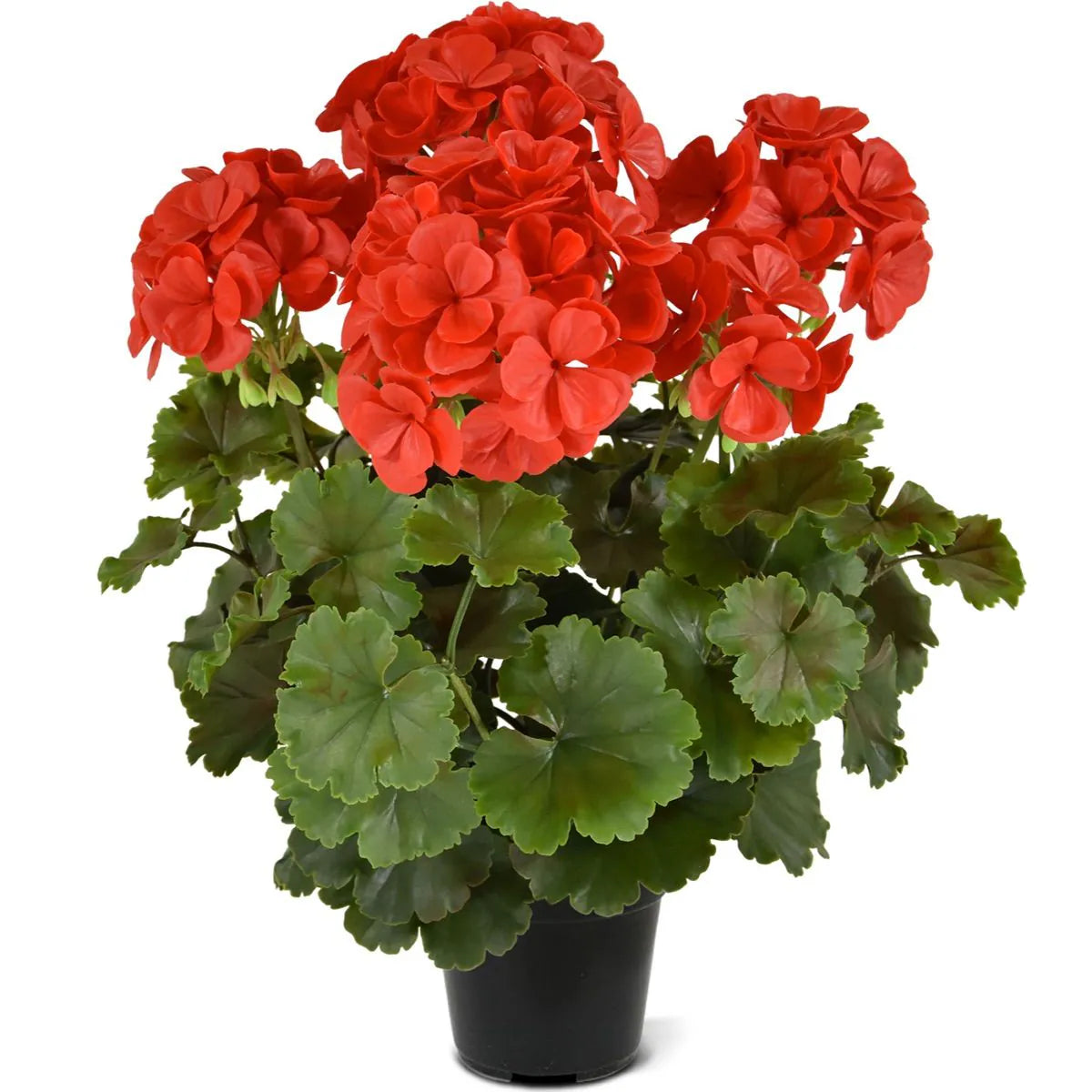 Extra lange rode, UV-bestendige kunstmatige geranium voor buiten, UV-bestendig.
