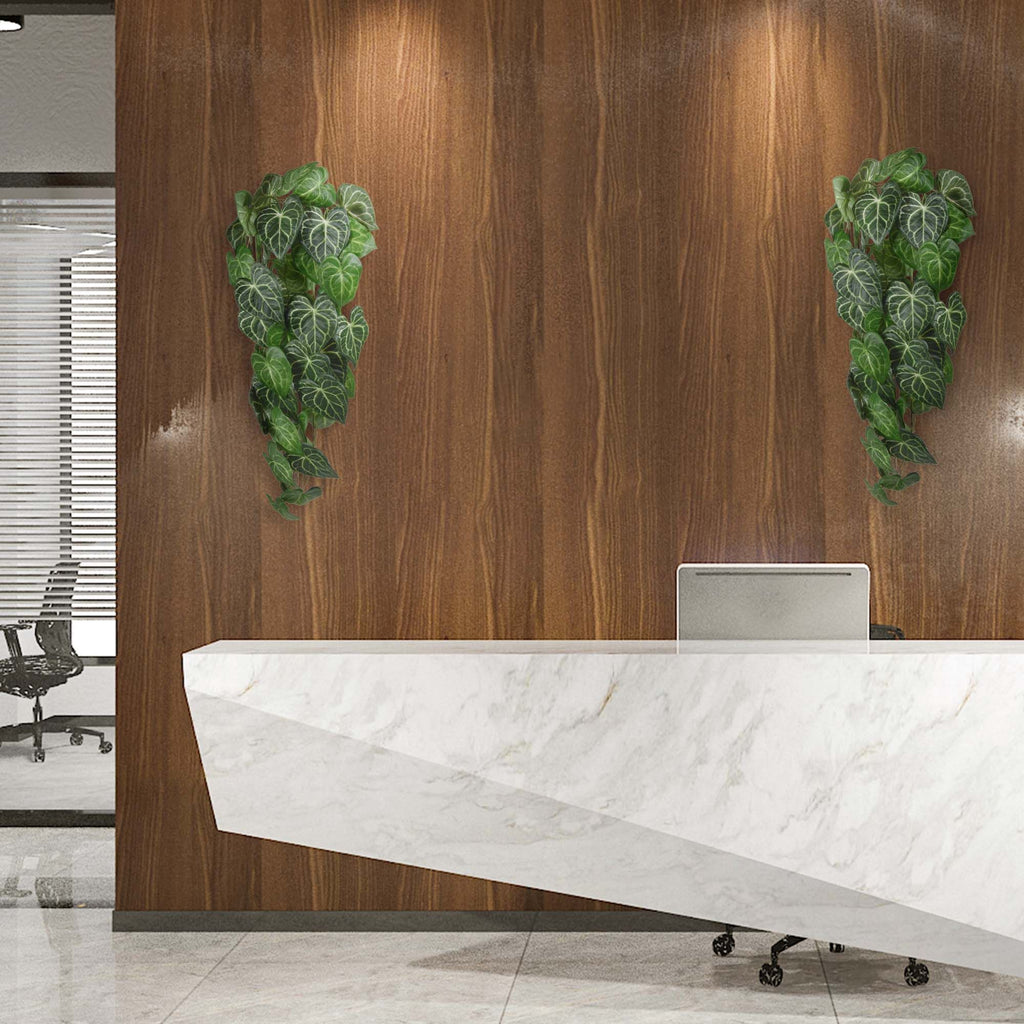 Anthurium Clarinervium kunst hangplant 80cm