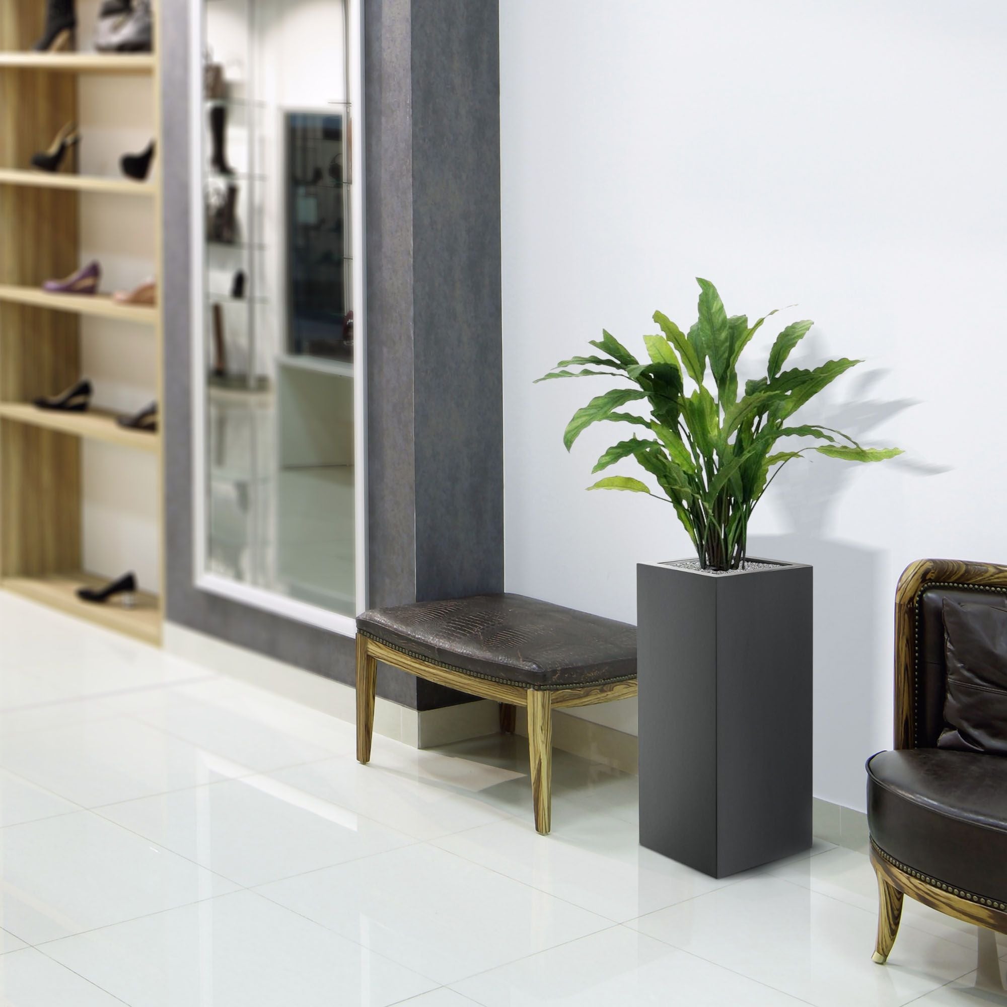 Calathea kunstplant 60cm - groen