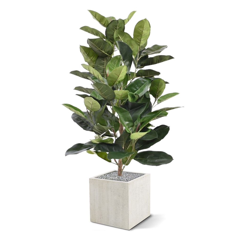 Elastica Robusta kunstplant 120cm - groen