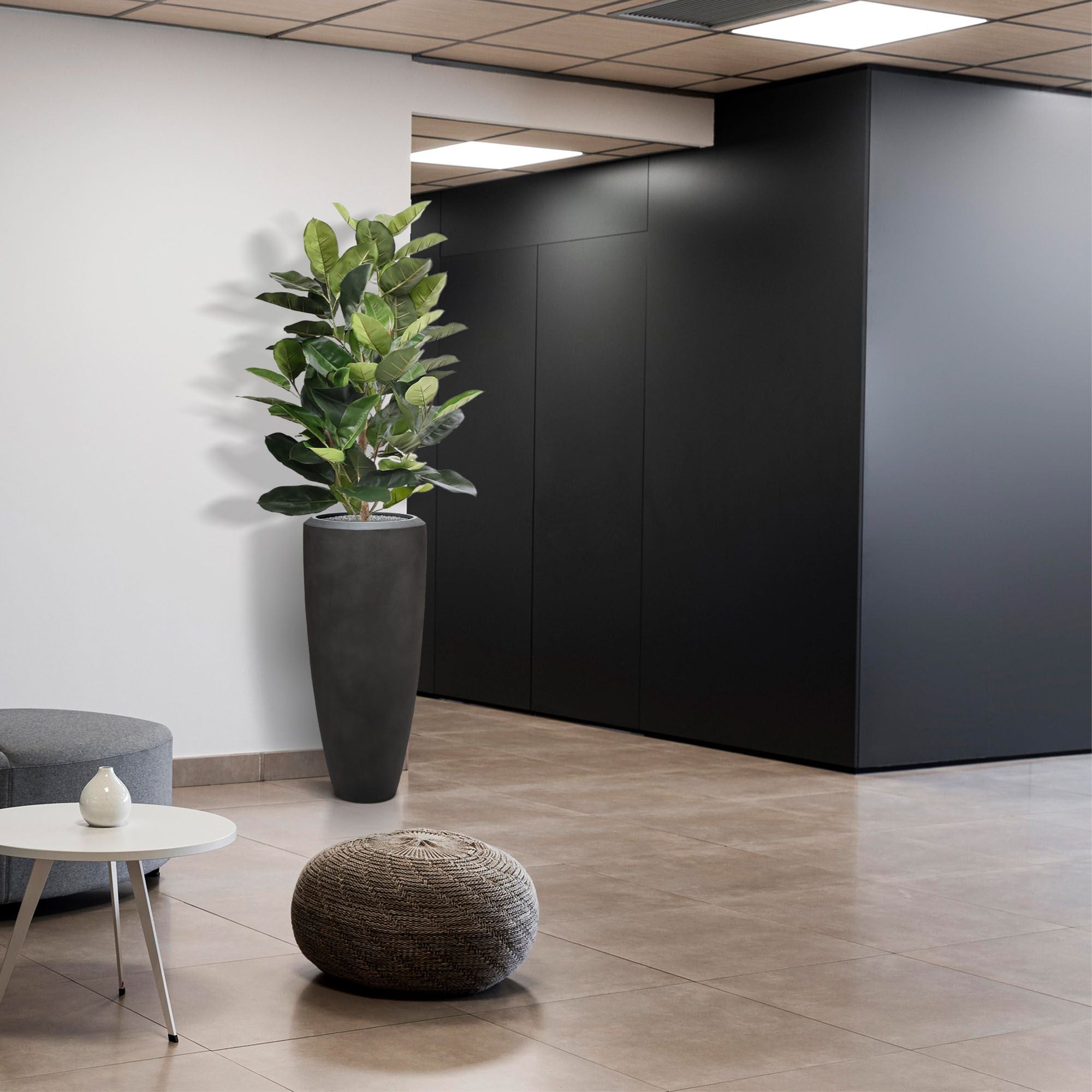 Elastica Robusta kunstplant 120cm - groen