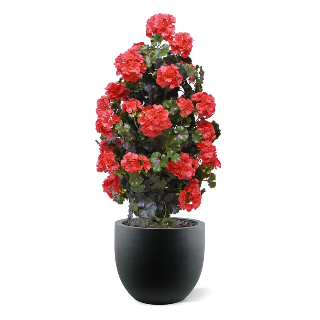 Geraniumpiramide rood UV kunstplant 110cm