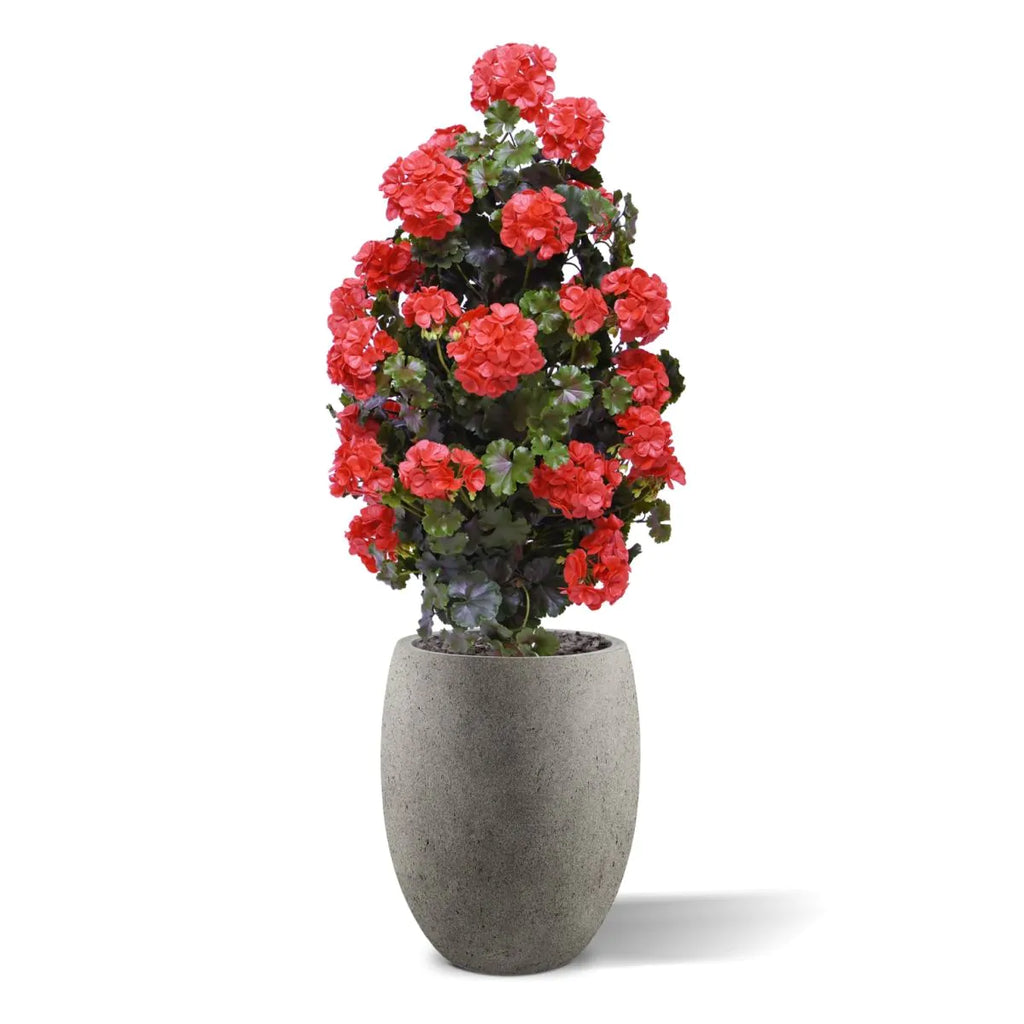 Geraniumpiramide rood UV kunstplant 110cm
