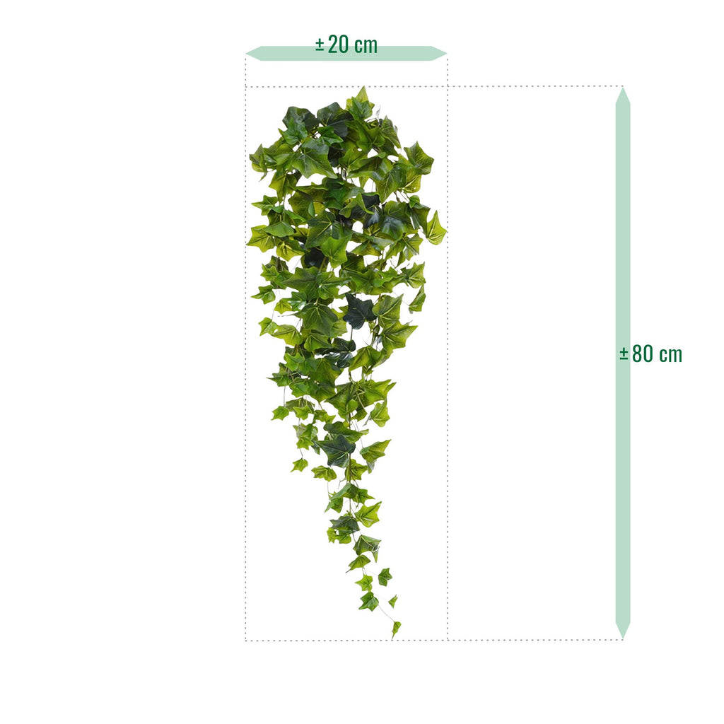 Hedera kunst hangplant 80cm - groen