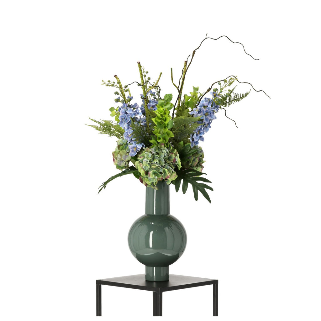 Handgebonden Kunstboeket Yara Portland – Blauw
