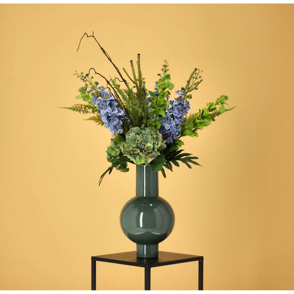 Handgebonden Kunstboeket Yara Portland – Blauw