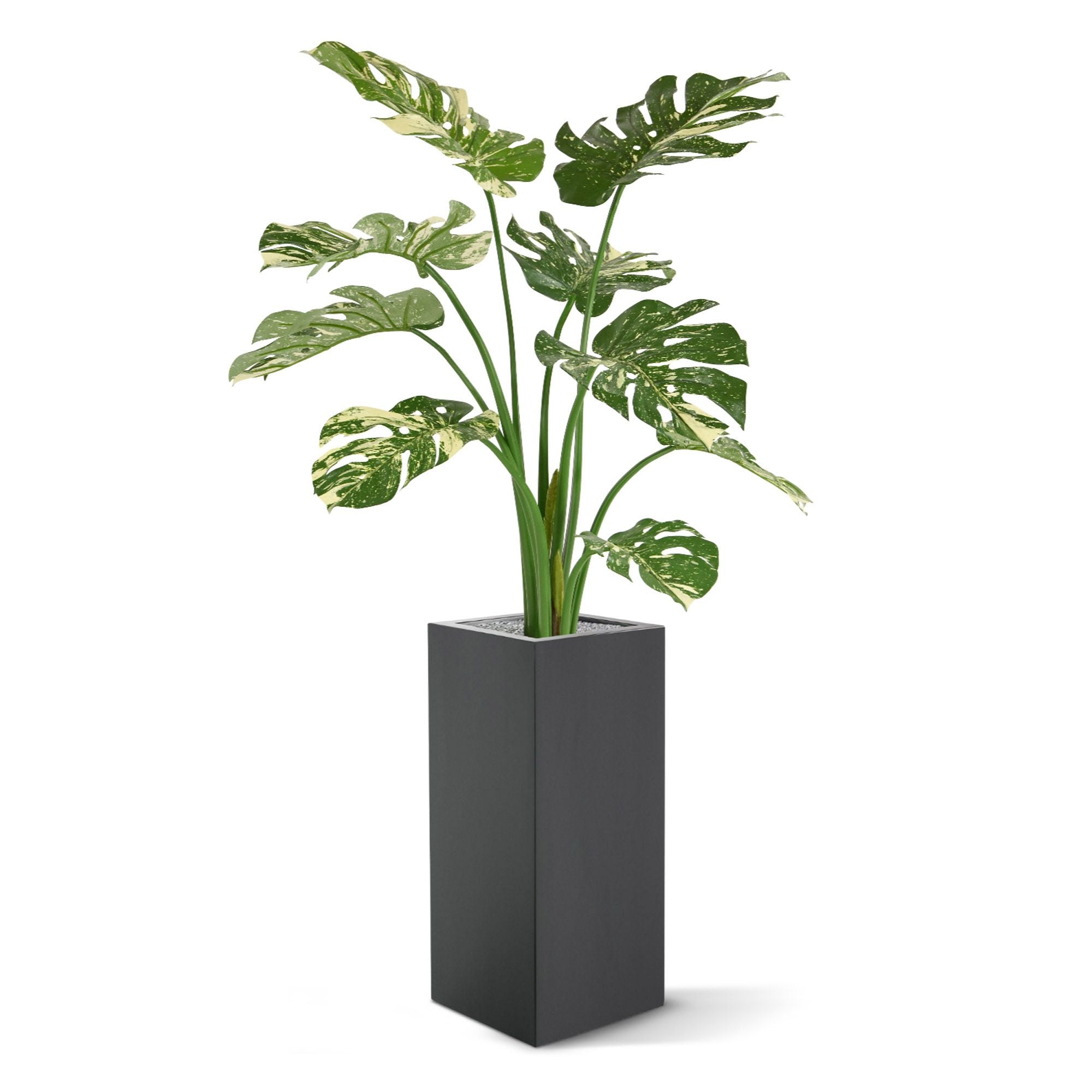 Monstera Deliciosa kunstplant 95cm - groen/bont