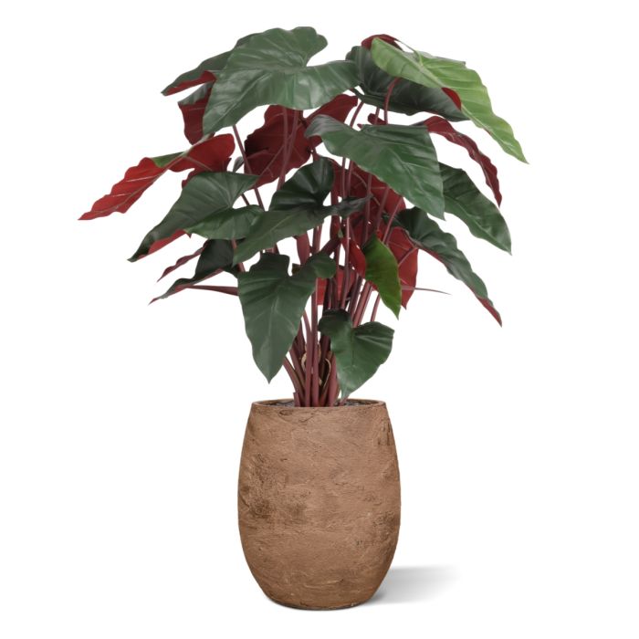 Philodendron XL kunstplant Deluxe 120cm Burgundy