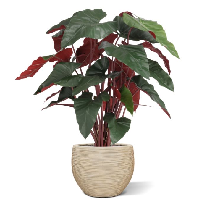 Philodendron XL kunstplant Deluxe 120cm Burgundy