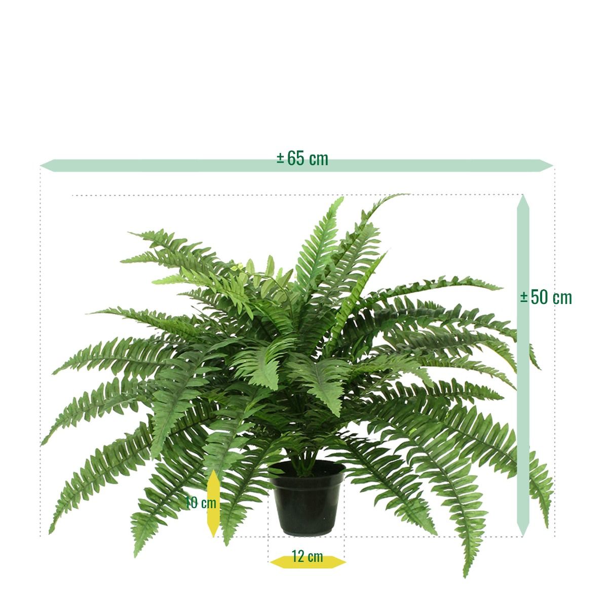 Boston Varen deluxe kunstplant 65cm in pot