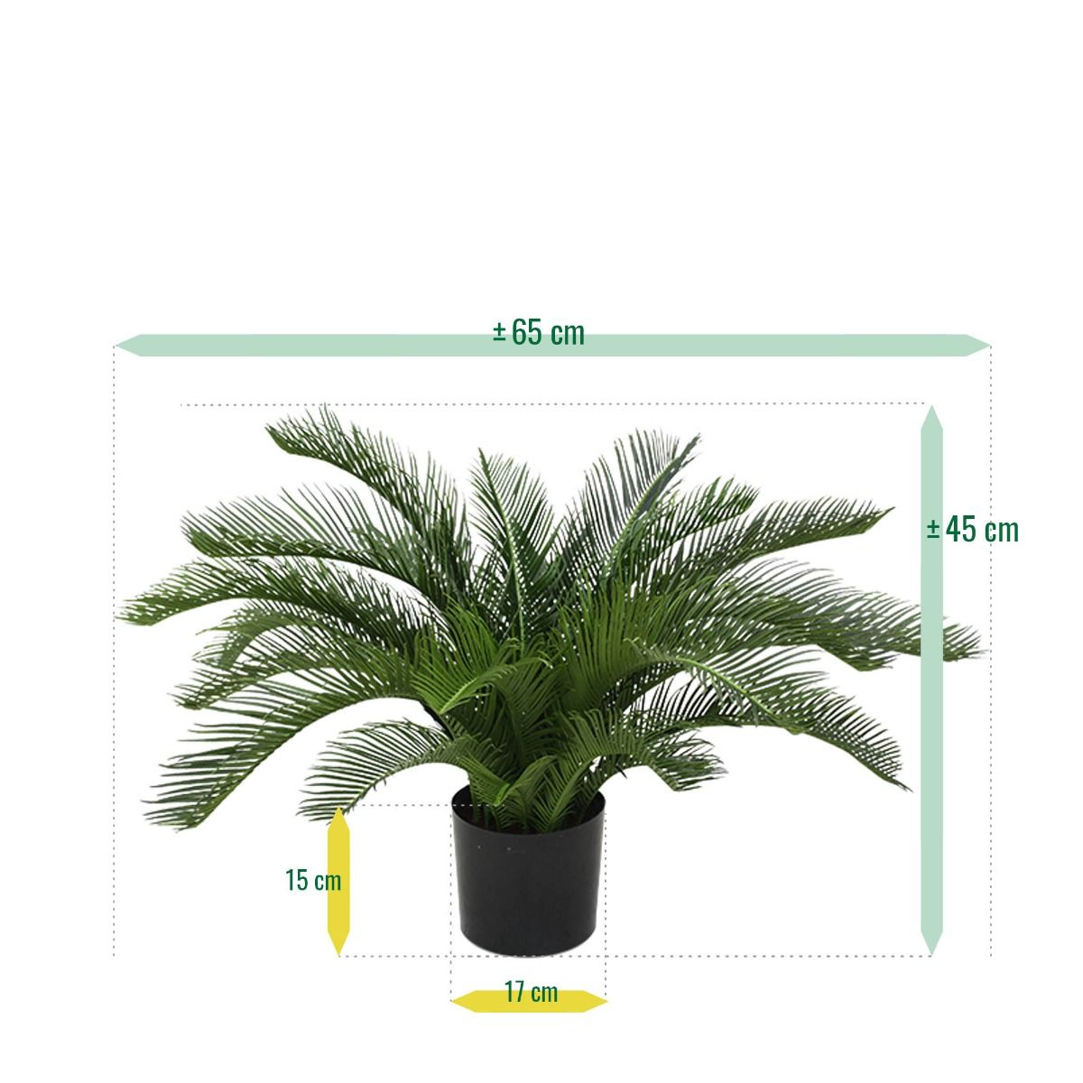 Cycas deluxe kunstpalm 60cm