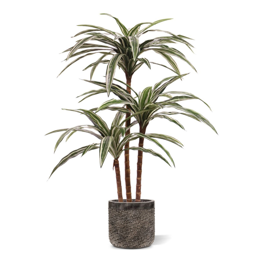Draceana Deluxe kunstplant groen-bont 95cm