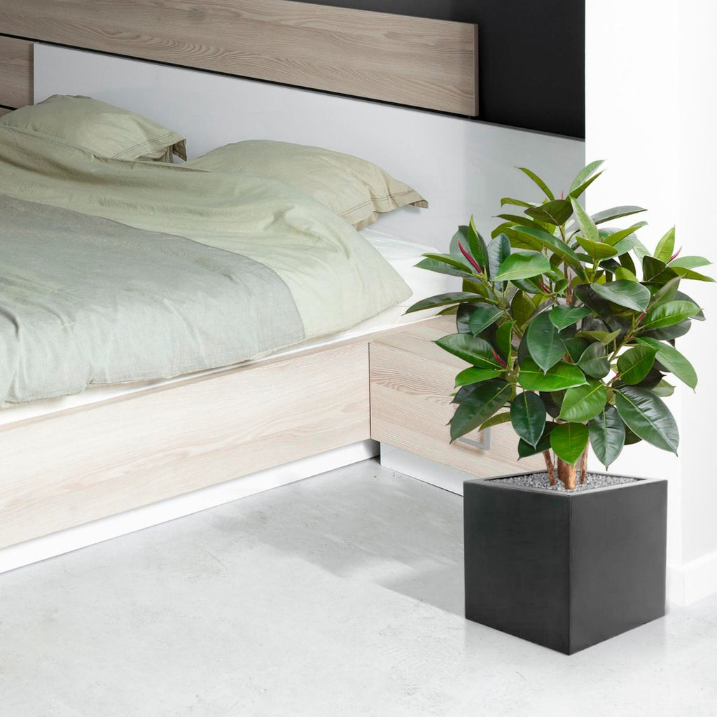 Elastica Robusta kunstplant 90cm - groen
