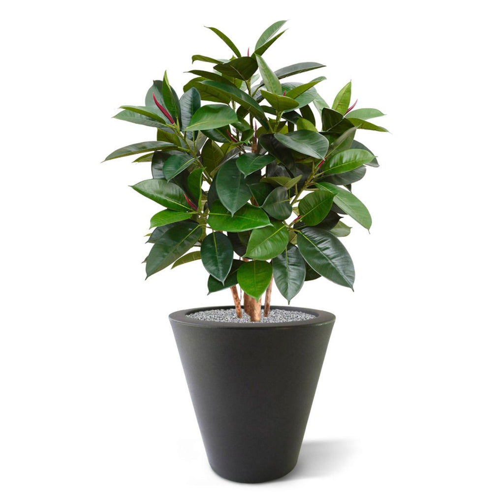 Elastica Robusta kunstplant 90cm - groen