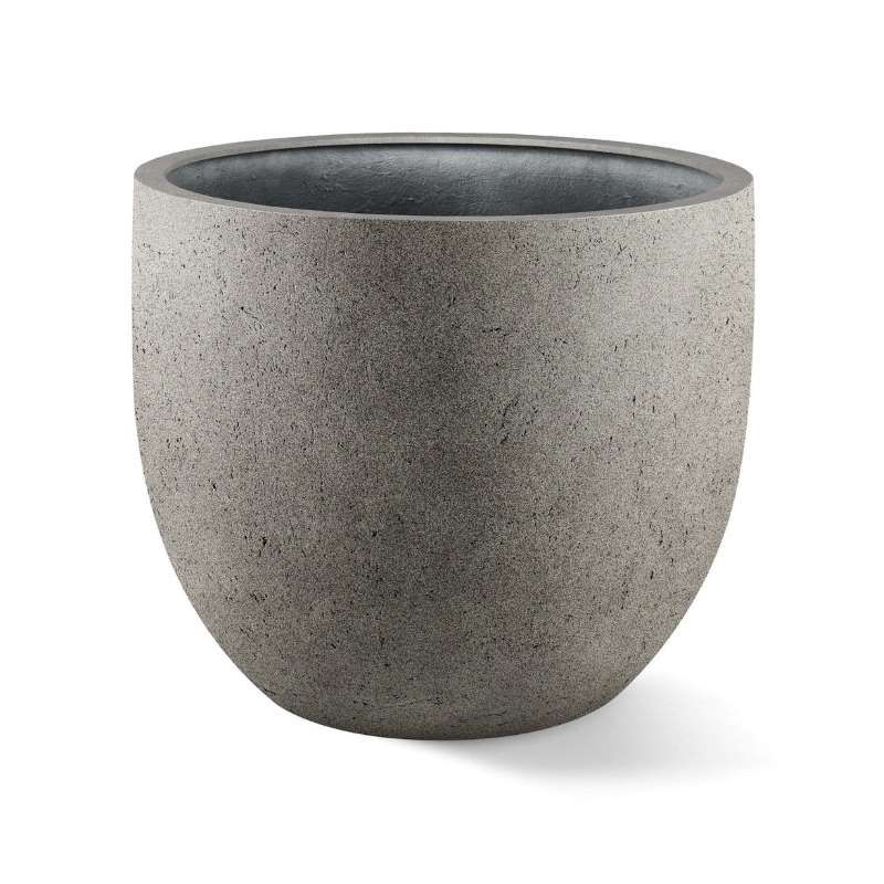 Grigio New Egg Pot Natural-Concrete /  Anthracite XL 80x66