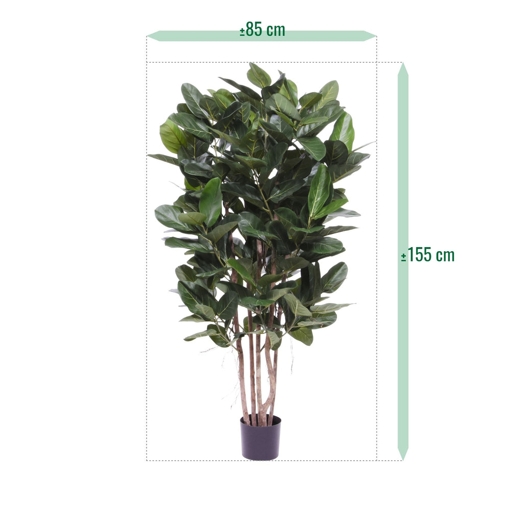 Ficus Audrey kolom Kunstplant Deluxe 155cm