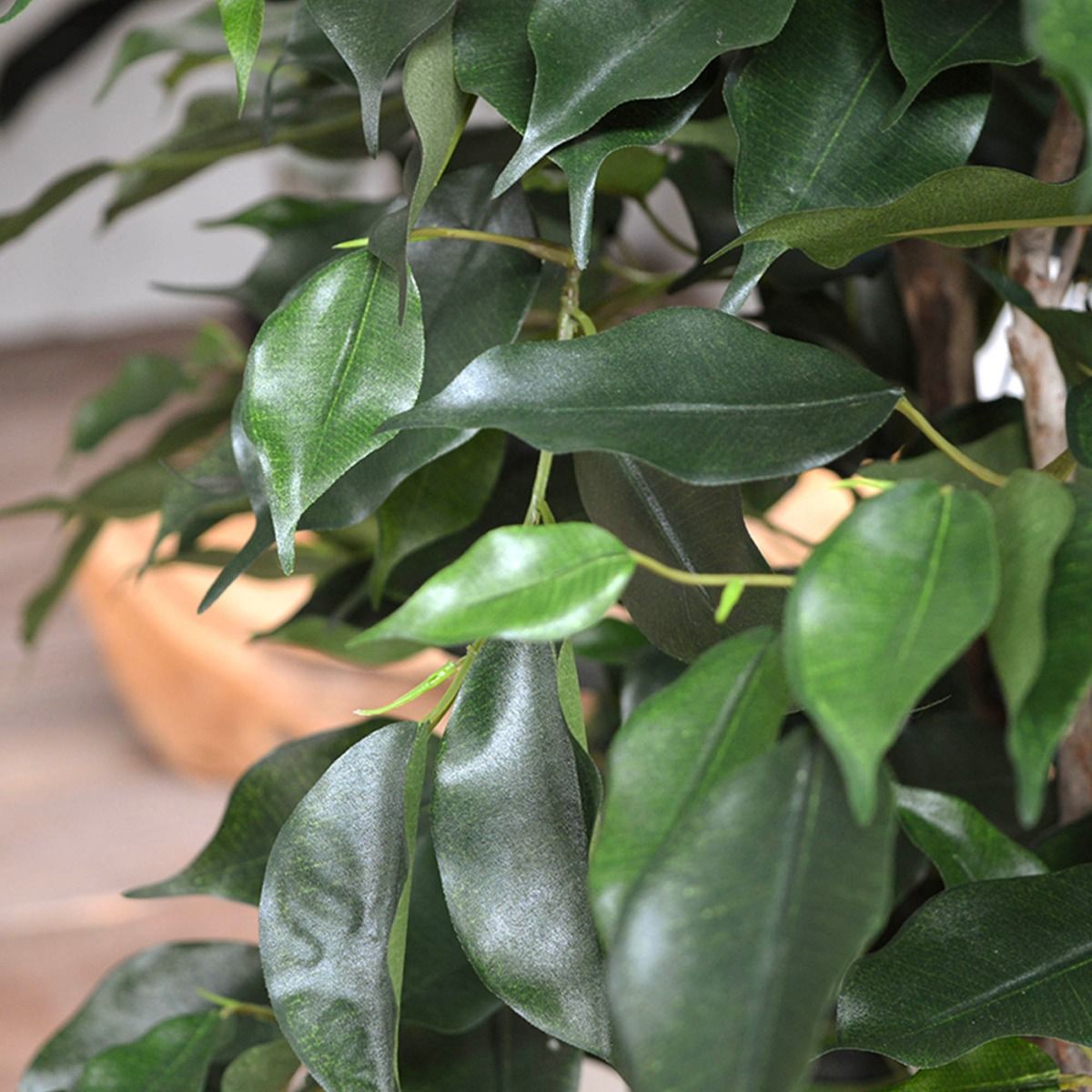 Ficus Exotica deluxe kunstplant 125cm - groen