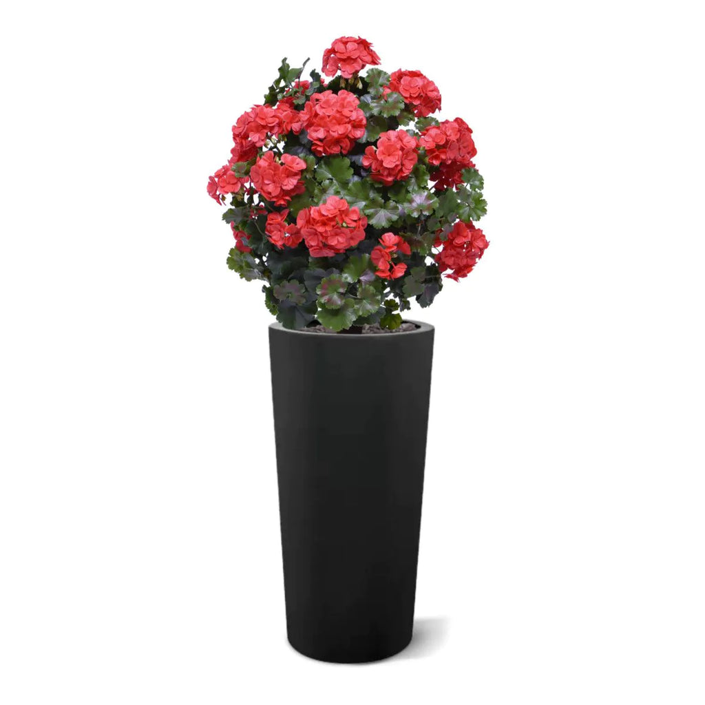 Geraniumbol kunstplant 70cm UV rood
