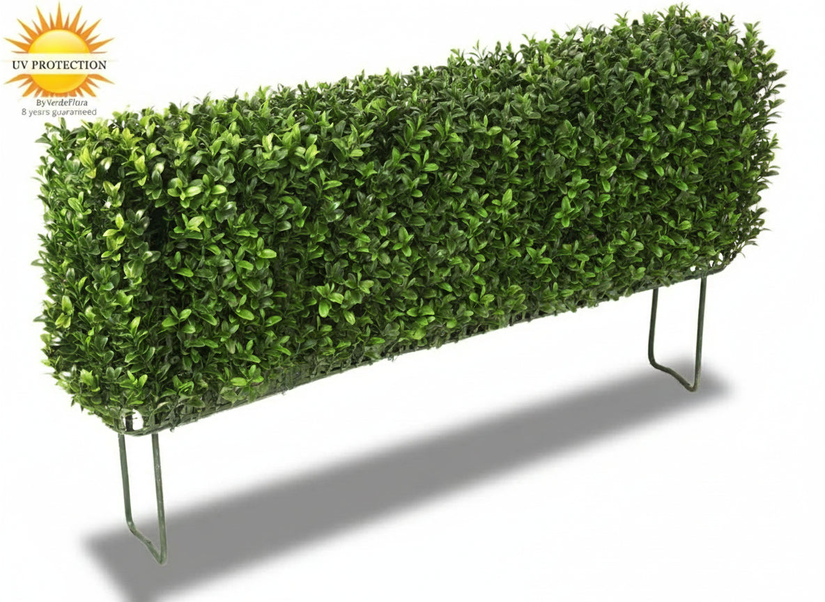 Kunstmatige buxushaag voor buiten op frame 35x80 cm UV-beschermd