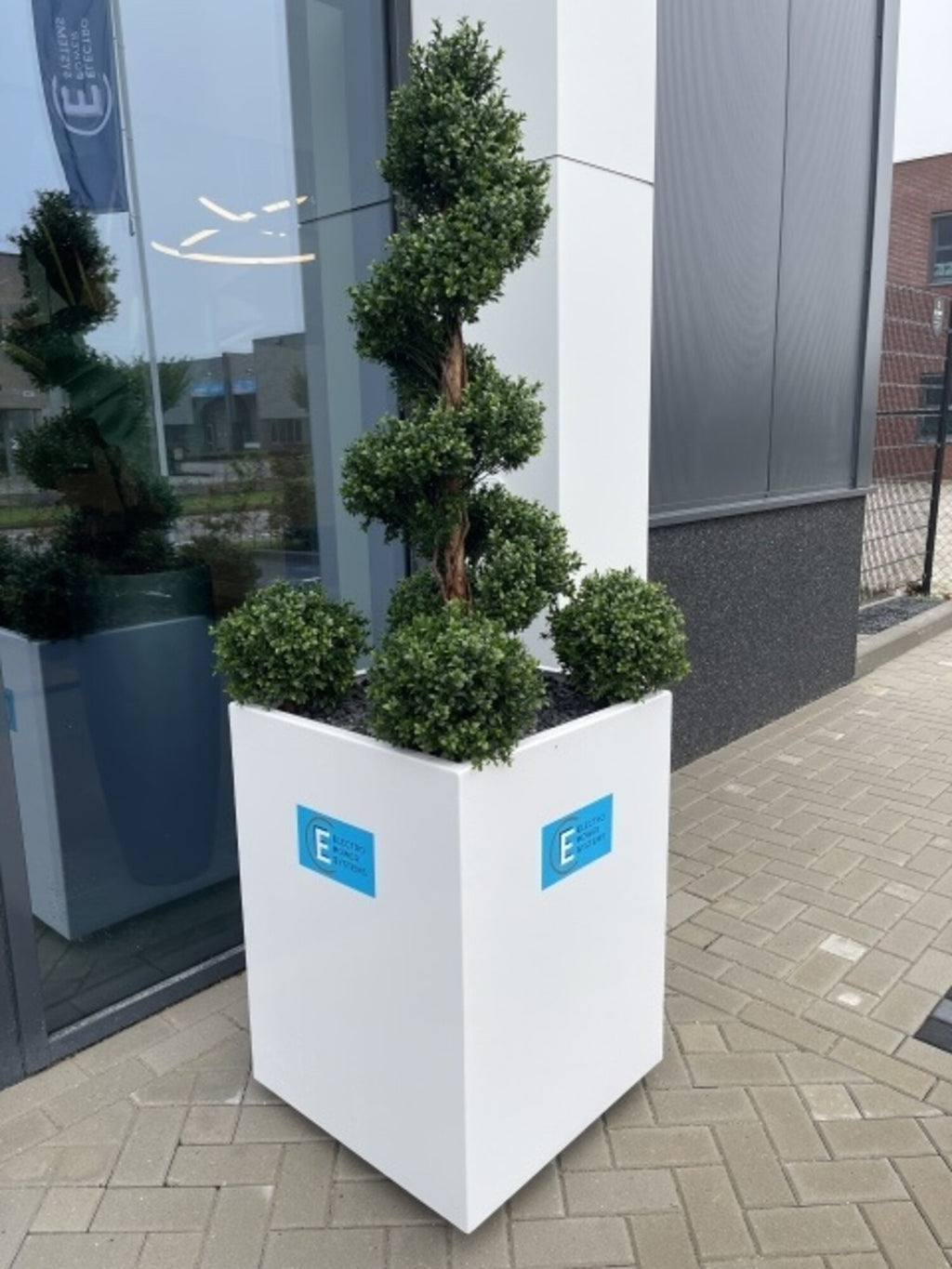 Kunstmatige buxus spiraalboom 140 cm UV-bescherming