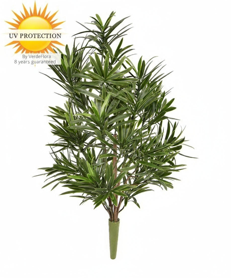 Kunstmatig boeket Podocarpus voor buiten, 50 cm, UV-bestendig.