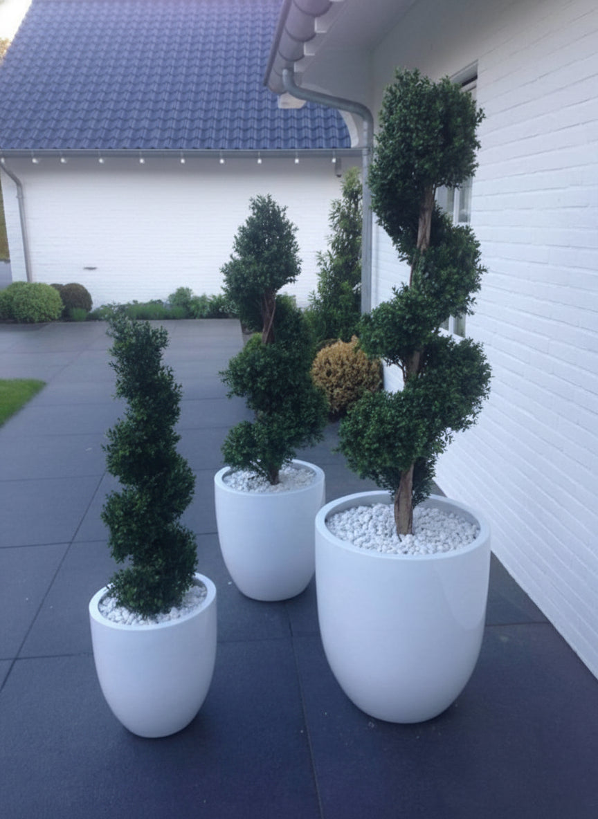 Kunstmatige buxus spiraalboom 140 cm UV-bescherming