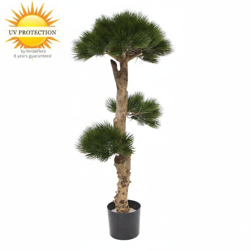 Kunstmatige Pinus Bonsai voor buiten, 110 cm, UV-bestendig.