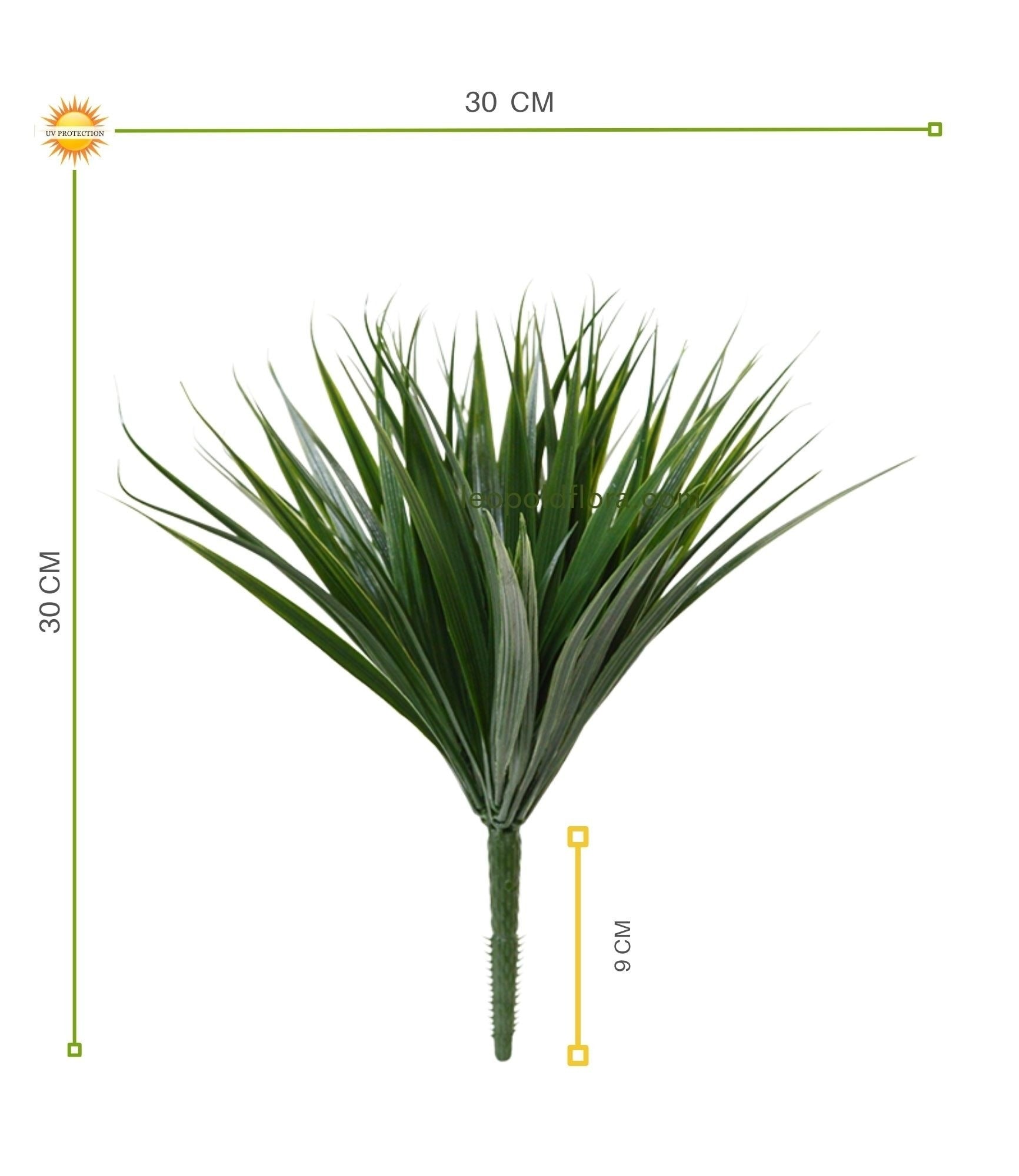 Boeket van kunstgras van 30 cm met UV-bescherming