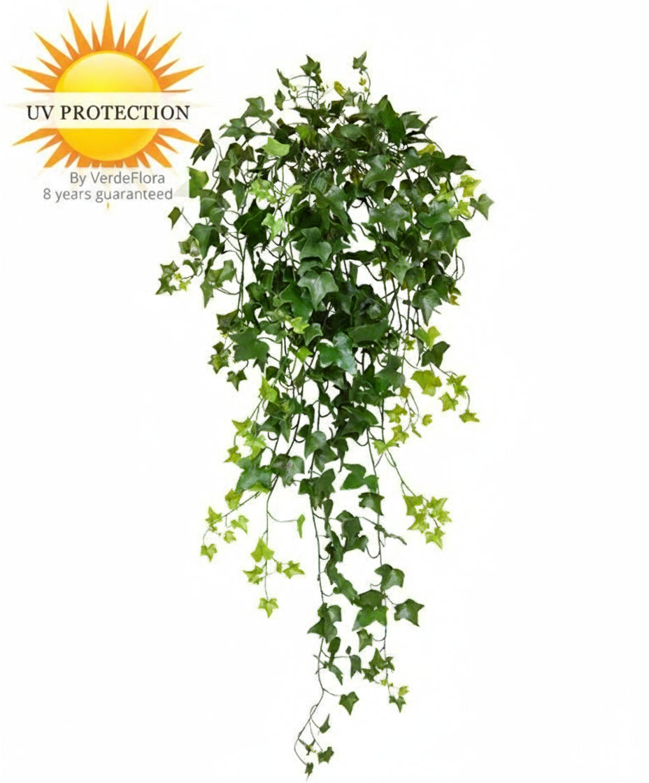 Kunstmatige hangplant met klimop voor buiten, 100 cm, UV-beschermd.