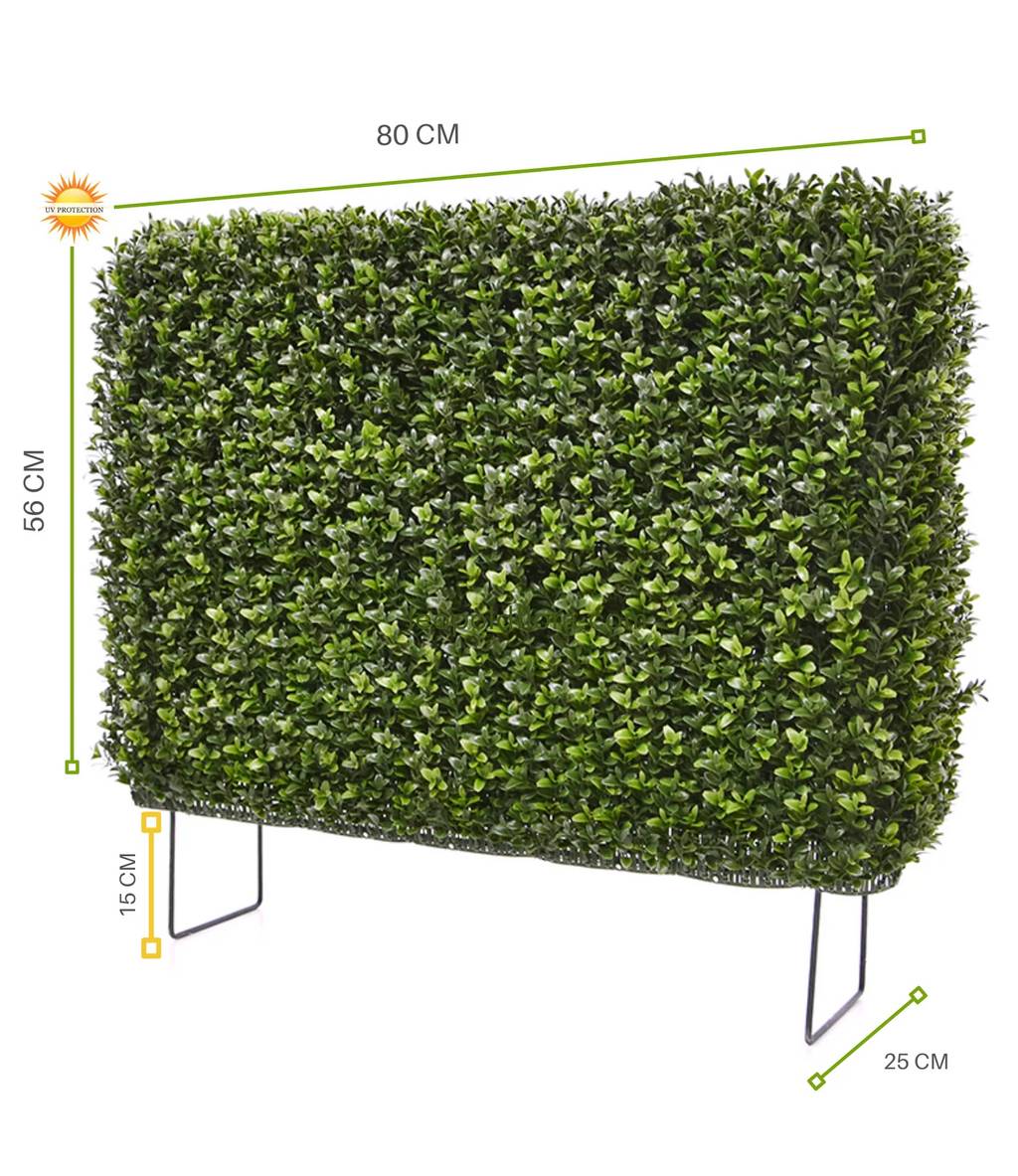 Kunstzinnige buxushaag 80x25x56 cm UV-bestendig