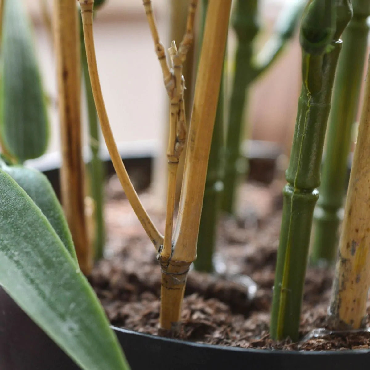 Kunstmatige bamboeplant voor buiten, 60 cm, UV-beschermd.