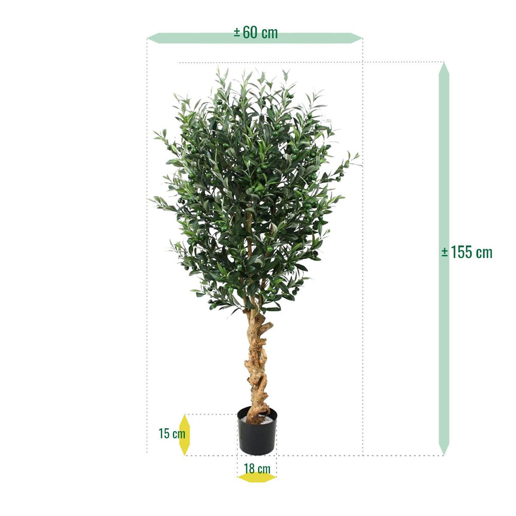 Kunst Olijfboom deluxe 155cm