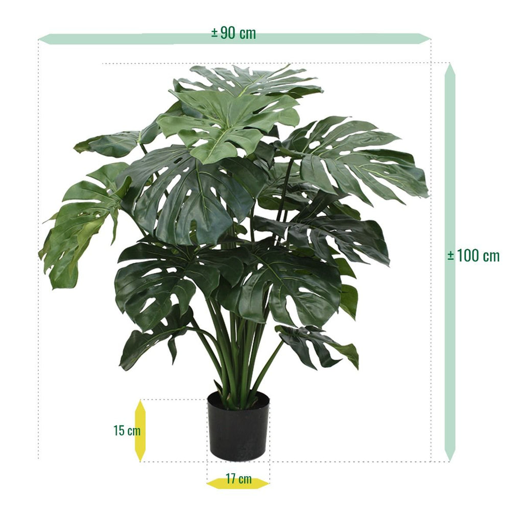 Monstera Giant kunstplant - 100cm