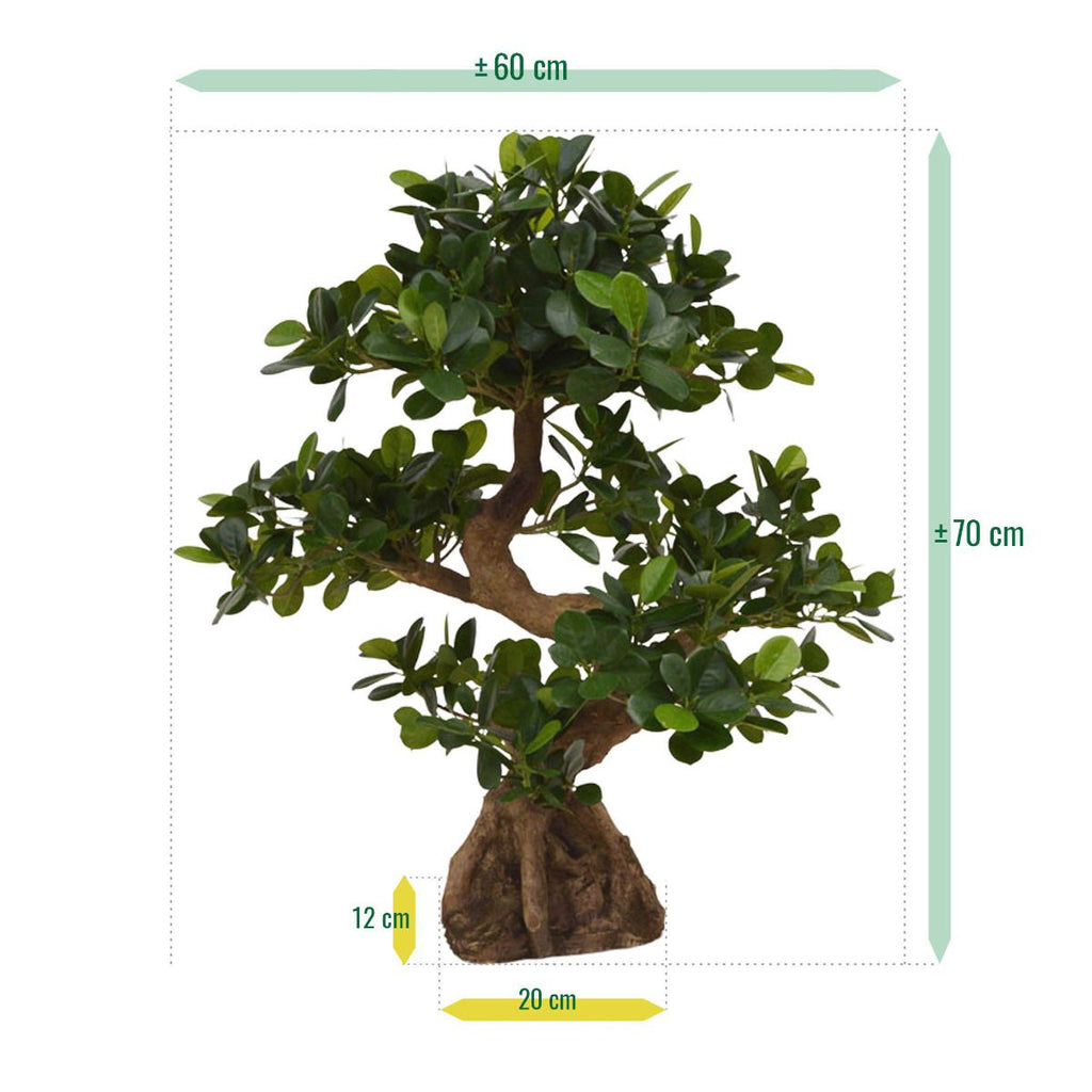 Panda Bonsai kunstboom op voet 70cm