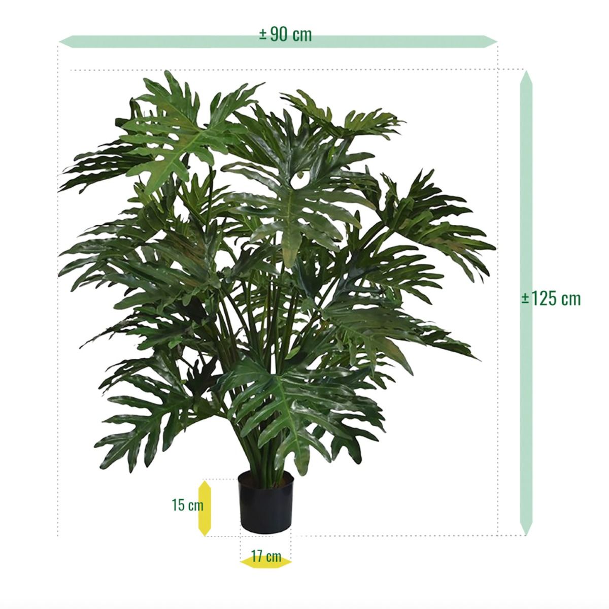 Philo Selloum XL kunstplant 125cm
