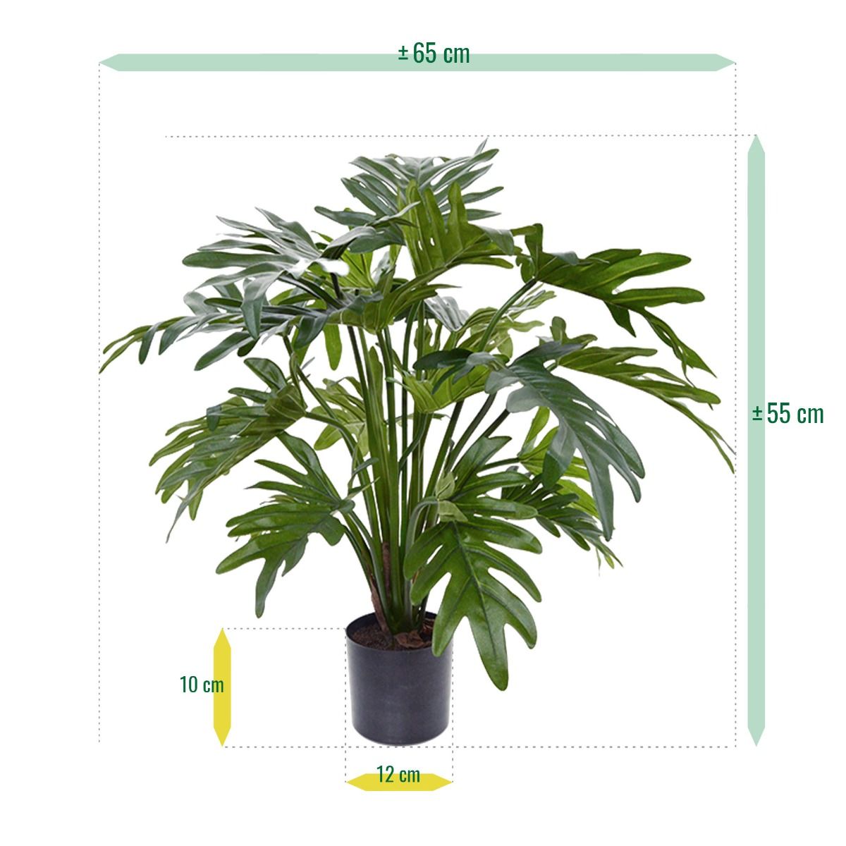 Philodendron Xanadu kunstplant 50cm