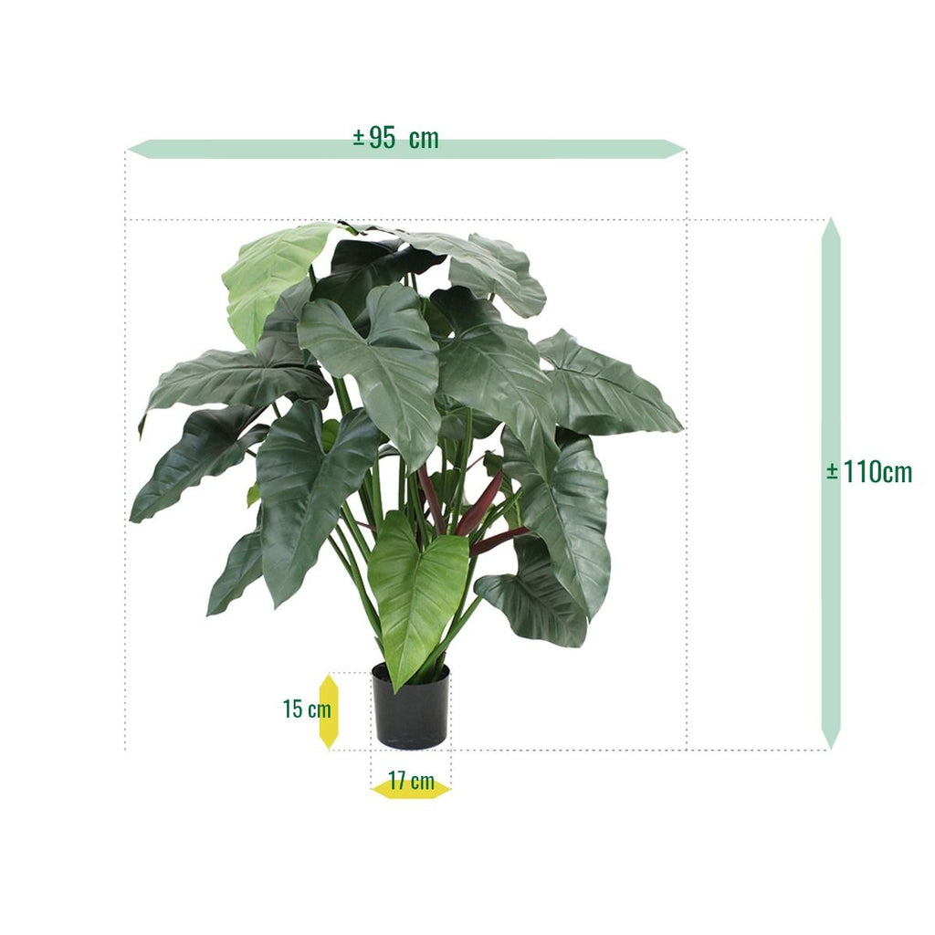 Philodendron XL kunstplant 120cm