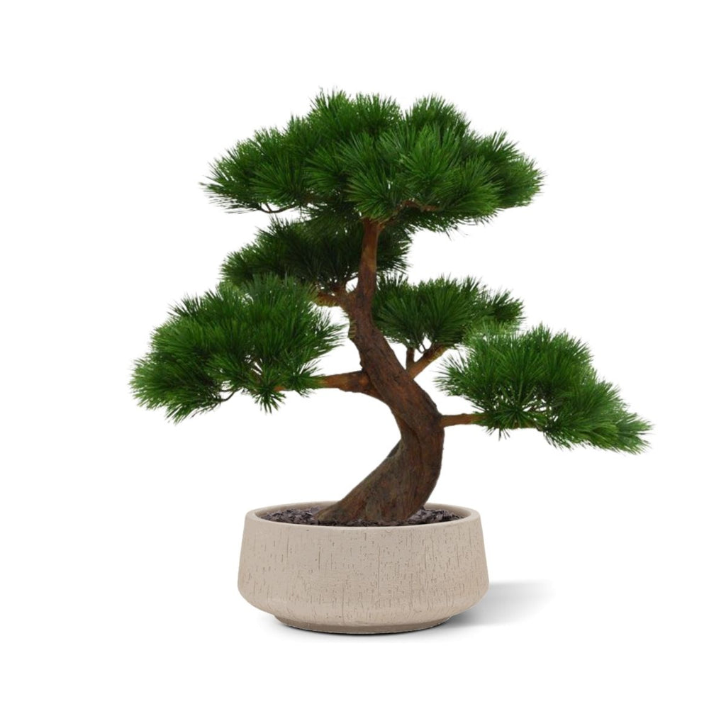 Pinus Bonsai x5 deluxe kunstplant op voet 80cm
