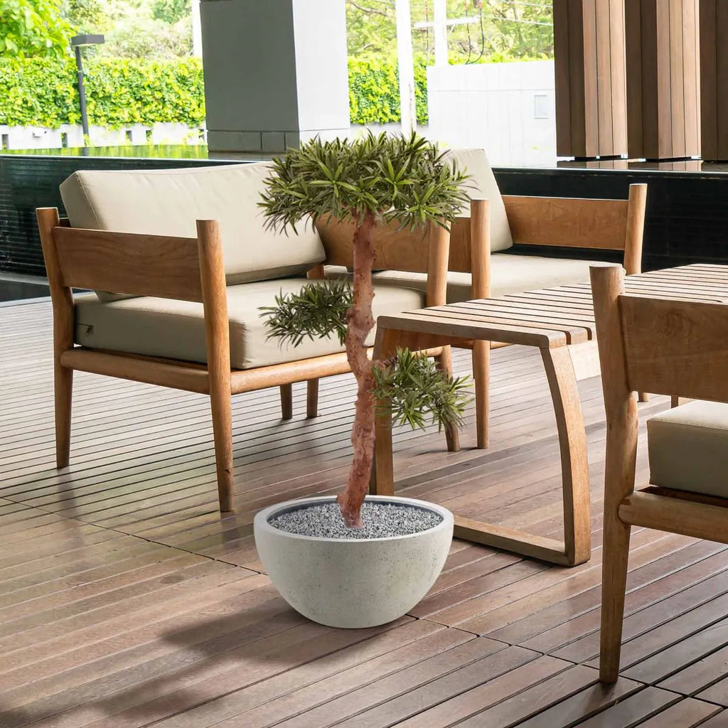 Kunstzinnige Podocarpus Bonsai boom 105 cm UV-bestendig voor buiten